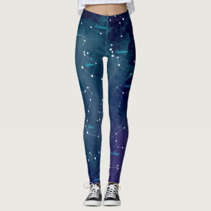 Legging Constelações do Mapa do Céu Astronomia