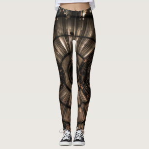 Legging Constelações Mecânicas Steampunk Zodiac