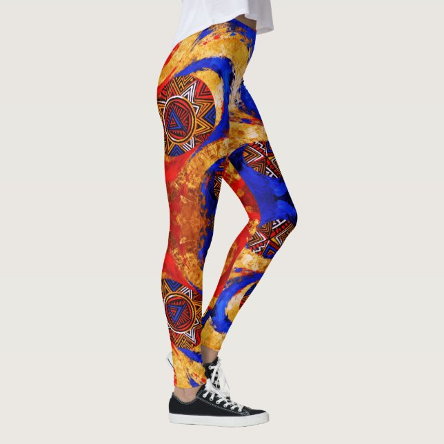 Legging Continuum – Uma Celebração Colorida da História Ne (Direita)