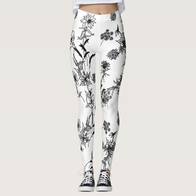 Legging Contornos Florais (Frente)