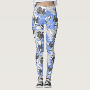 Legging Contour Hawaii Tropical Lily e Protea Floral