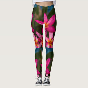 Legging Convite para plumeria de flores exóticas