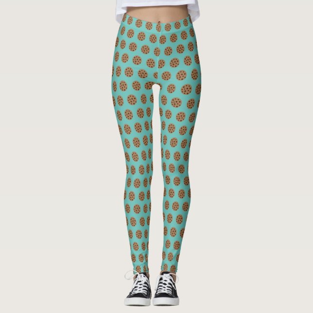 Legging Cookies Gritos Foodie Turquoise Azul (Frente)