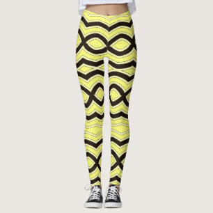 Legging Cor amarela "Ratti_Creative_Arts" totalmente Impre