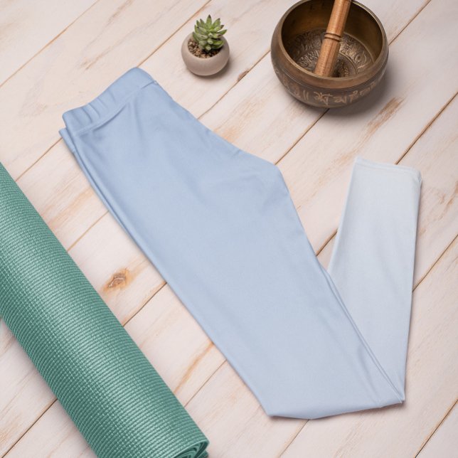 Legging Cor da Tendência do Ombre Azul em Pó - Leguminosas (Criador carregado)