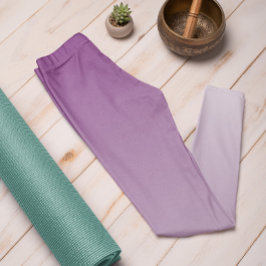 Legging Cor da Tendência do Ombre Roxo da ameixa - Legumin