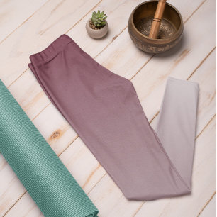 Legging Cor Da Tendência Do Ombre Vinho Vermelho - Legumin