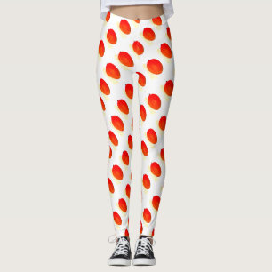 Legging Cor d'água da ilustração tropical da fruta de mang
