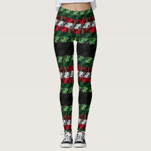 Legging Cor damasco de Natal Feia