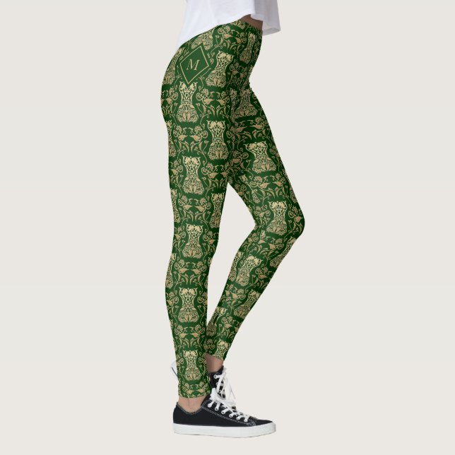 Legging Cor damasco do Corset Floral (Direita)