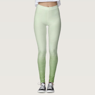 Legging Cor de Água do Ombre Verde