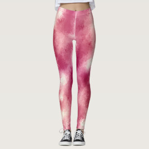 Legging Cor de Água do Ombro Dourado rosa rosa rosa rosa r