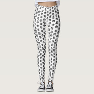 Legging COR DE FUNDO PERSONALIZADA DO Impressão DE Tartar