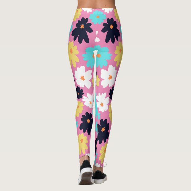 Legging Cor-de-rosa Chic Moderna (Verso)