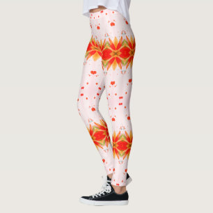 Legging Cor-de-rosa e verde cor-de-rosa