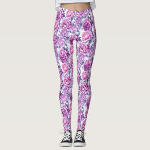 Legging Cor-de-rosa e vermelhos roxos