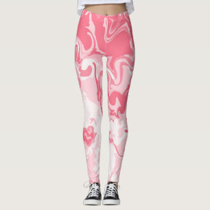 Legging Cor-de-rosa marmoreado