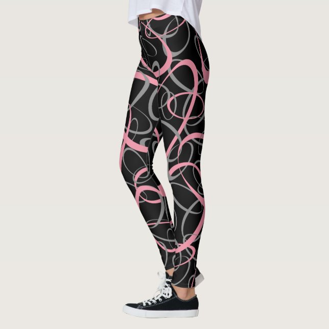 Legging cor-de-rosa-negrito e retrovisor de cinzas (Esquerda)