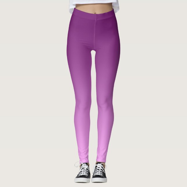 Legging Cor de rosa neutra e simples (Frente)