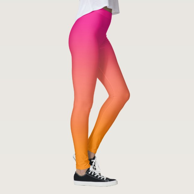 Legging Cor de rosa para laranja (Direita)
