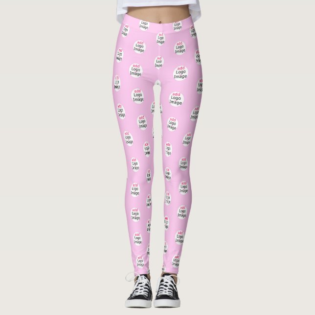 Legging Cor-de-rosa personalizada profissional modesto (Frente)