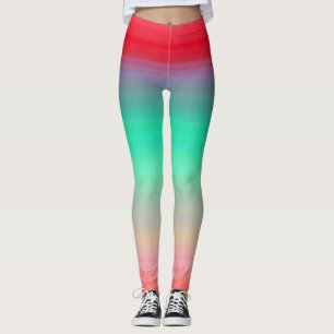 Legging Cor do Mâncer Verde Vermelho