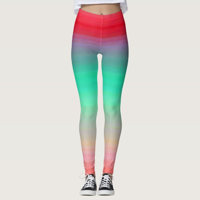 Legging Cor do Mâncer Verde Vermelho (Frente)