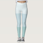 Legging Cor do Pastel Elegante Modelo Azul Moderno<br><div class="desc">Leggings de cores de Pastel Modelo verde-azul moderno.</div>