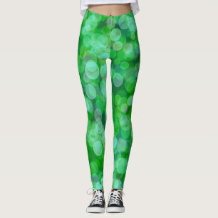 Legging Cor Flutuante Verde