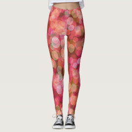 Legging Cor flutuante vermelha