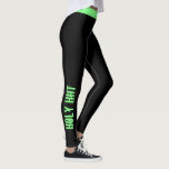 Legging Cor Personalizada | Workout "Santo Hiit"<br><div class="desc">Design de diversão e trendy workout. Você pode ou balançar a aparência do "Santo Hiit" ou adicionar seu próprio texto personalizado. Escolha a cor da legenda e a cor do texto clicando em "personalizá-la" e, em seguida, no minúsculo visor. Precisa de ajuda para personalizar este produto? Use o botão de...</div>