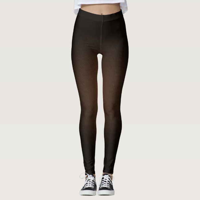 Legging Cor Preta e Desbotada (Frente)