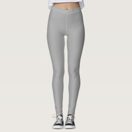 Legging Cor Preta Escura Sólida Simples