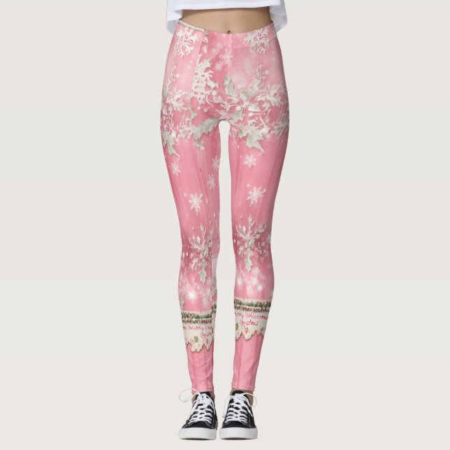 Legging Cor rosa (Frente)