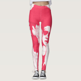 Legging Cor rosa, branca e grafite