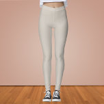 Legging Cor Sólida da Cinza Acordada<br><div class="desc">Cor Sólida da Cinza Acordada</div>