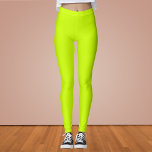 Legging Cor sólida do Limão elétrico<br><div class="desc">Cor sólida do Limão elétrico</div>
