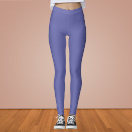 Legging Cor Sólida do Periwinkle