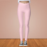 Legging Cor Sólida do Rosa do Milênio<br><div class="desc">Cor Sólida do Rosa do Milênio</div>