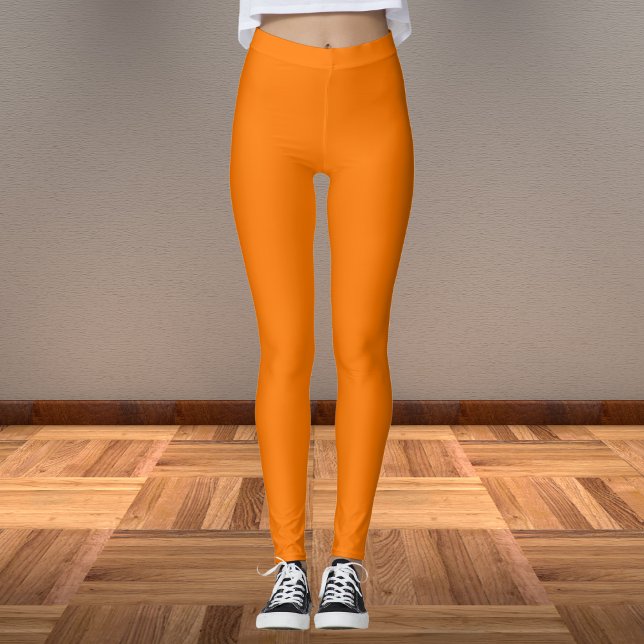 Legging Cor Sólida Laranja de Segurança (Criador carregado)