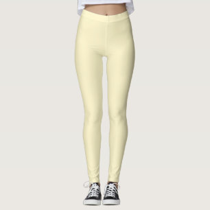 Legging Cor Sólida Pastel Baunilha