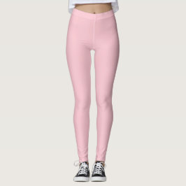 Legging Cor Sólida Rosa Pura
