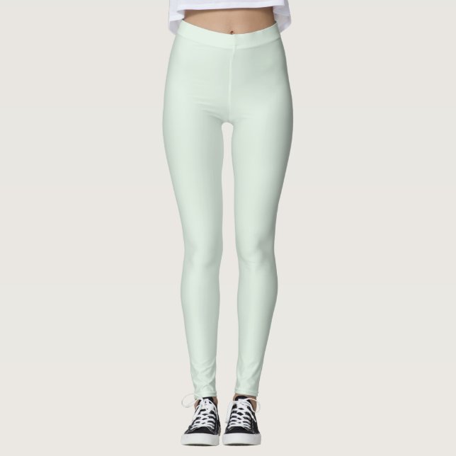 Legging Cor Sólida Verde da Mint (Frente)