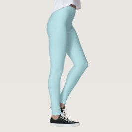 Legging Cor Sólido Verde Pastel | Clássico | Elegante