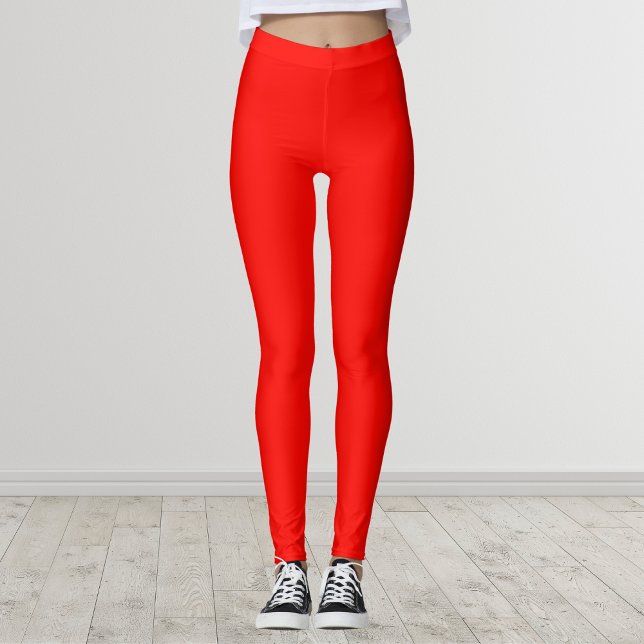 Legging Cor Sólido Vermelha da Apple Candy (Criador carregado)