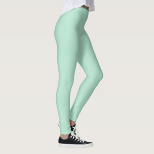 Legging Cor Verde Sólido Da Mint