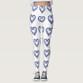 Legging Coração Azul Sapphire