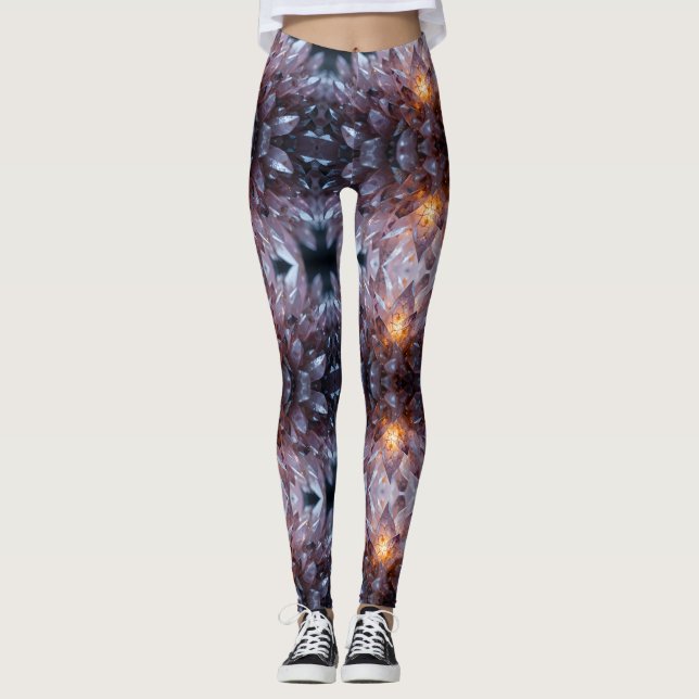 Legging Coração de Cristal Radiante (Frente)