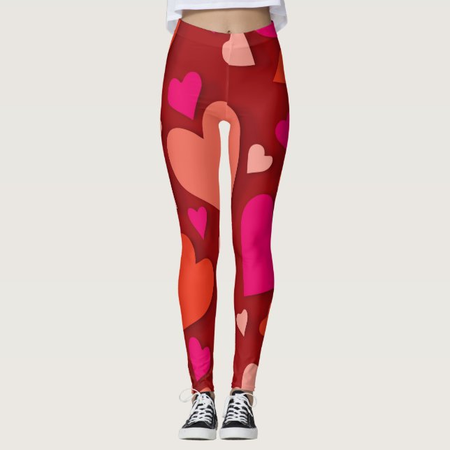 Legging Coração de papel decorativo 6 (Frente)