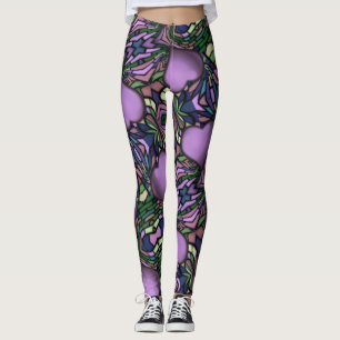 Legging Coração Roxo Bonito
